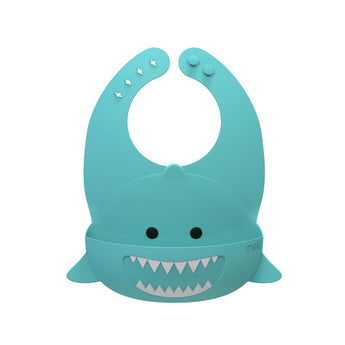 Meli Silicone Bib Turquoise Shark