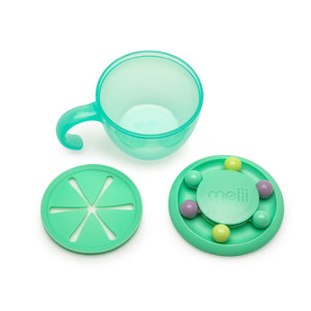Melii Abacus Snack Container with finger trap Mint