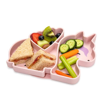 Melii Eco Friendly Divided Silicone Suction Plate For Kids | Self Feeding 6 M+ - My Little Thieves
