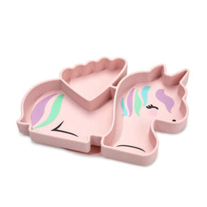 Melii Eco Friendly Divided Silicone Suction Plate For Kids | Self Feeding 6 M+ - My Little Thieves