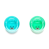 Melii Double Walled Bear Plastic Cup Turquoise & Green 145ml 2 pcs