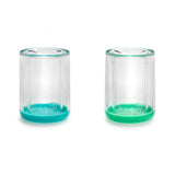 Melii Double Walled Bear Plastic Cup Turquoise & Green 145ml 2 pcs