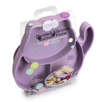 Melii Eco Friendly Divided Silicone Suction Plate For Kids | Self Feeding 6 M+ - My Little Thieves