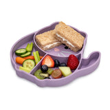 Melii Eco Friendly Divided Silicone Suction Plate For Kids | Self Feeding 6 M+ - My Little Thieves