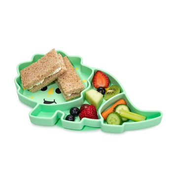 Melii Eco Friendly Divided Silicone Suction Plate For Kids | Self Feeding 6 M+ - My Little Thieves