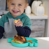 Melii Eco Friendly Silicone Suction Kids Plate | Bpa Free Divided Toddler Plate