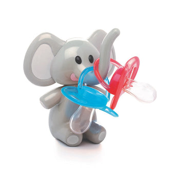 Melii Elephant Pacifier Holder - Grey Ears