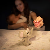 Melii Elephant Pacifier Holder - Pink Ears