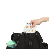 Melii Fold Up Bib with scoop White & Navy Bear 2 pcs