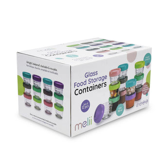 Melii Glass Food Storage Container 4oz 12 pcs