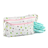 Melii - Multi Purpose Waterproof Wet Bag - White & Pink Bulldog