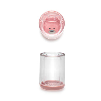 Melii Plastic Cup Pink Bear