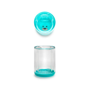 Melii Plastic Cup Turquoise Bear
