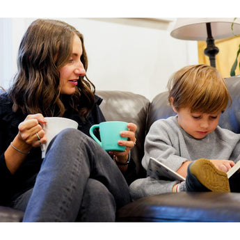 Melii Silicone Bear Mug - 2 Pack (Mint & Turquoise)