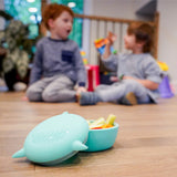 Melii Silicone Bowl with Lid Turquoise Shark 350 ml