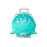 Melii Silicone Bowl with Lid Turquoise Shark 350 ml