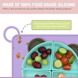 Melii Eco Friendly Silicone Kids Placemat | Non Slip Bpa Free Mealtime Mat - My Little Thieves