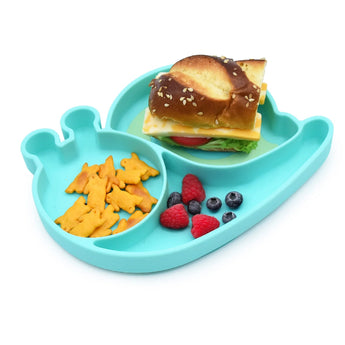 Melii Eco Friendly Silicone Suction Kids Plate | Bpa Free Divided Toddler Plate - My Little Thieves