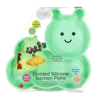 Melii Eco Friendly Silicone Suction Kids Plate | Bpa Free Divided Toddler Plate - My Little Thieves