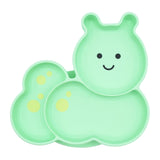 Melii Eco Friendly Silicone Suction Kids Plate | Bpa Free Divided Toddler Plate - My Little Thieves