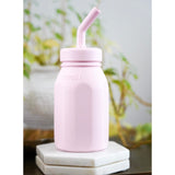 Melii Silicone Water Bottle with Straw 230 ml Pink
