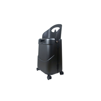 Black MiaMily 24-inch check-in luggage with a curved top handle and four wheels.