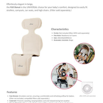 Mima Flo Seat Pad: Baby Cooling Comfort | Stroller Accessories