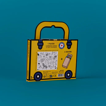 Mini Coloring Kit for Kids Eco-Friendly Handmade Gift