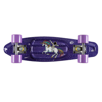 Momi Qkids Galaxy Kids Skateboard | Beginner Board With Shock Absorbers 3+