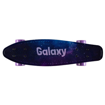 Momi Qkids Galaxy Kids Skateboard | Beginner Board With Shock Absorbers 3+