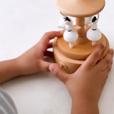 Mommy's Charms Personalized Wood Music Carousel Cherished Keepsake | Music Toys