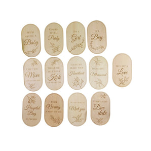 Mommy's Charms Pregnancy Milestone Cards | Gift Set