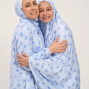 Adult Prayer Outfit -Blue Bow