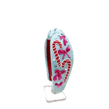 My Little Thieves Blue Santa Cane Girls Headband | Xmas