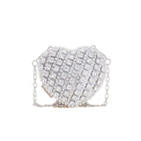 My Little Thieves Crystal Heart Clutch Bag Silver | Kids