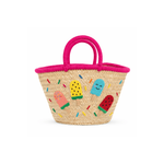 My Little Thieves Kids Beach Bag Popsicle Parade Hot Pink