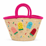 My Little Thieves Kids Beach Bag Popsicle Parade Hot Pink