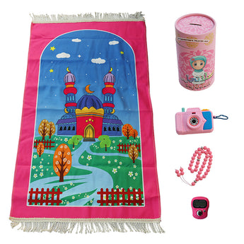 My Little Thieves Kids Prayer Mat Gift Set | First Salah Sejadah