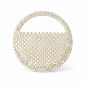My Little Thieves Pearl Beaded Mini Tote Bag Ivory | Kids