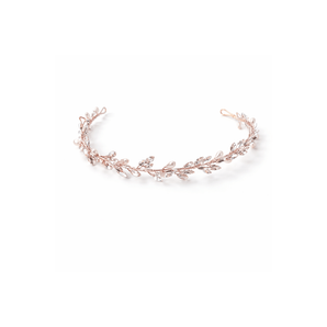 My Little Thieves Classic Pearl Crystal Headband Leaf Gold | Kids Hair Accessory - My Little Thieves