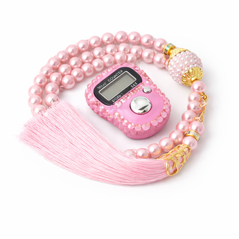 My Little Thieves Pearl Digital Tasbeeh Counter Gift Set For Girls