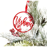 My Little Thieves Personalized Acryllic Snowflake Christmas Holiday Ornament Bauble | Gift Set