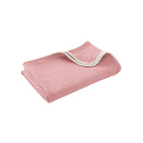 My Little Thieves Personalized Baby's Muslin Trim Blanket Soft & Customizable | Blankets