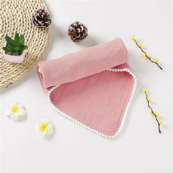 My Little Thieves Personalized Baby's Muslin Trim Blanket Soft & Customizable | Blankets