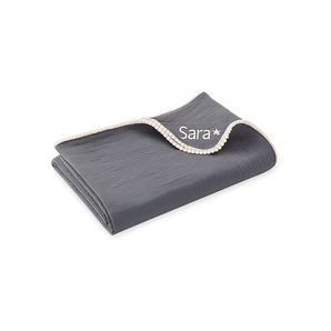 My Little Thieves Personalized Baby's Muslin Trim Blanket Soft & Customizable | Blankets