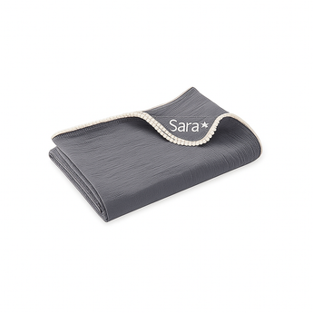 My Little Thieves Personalized Baby's Muslin Trim Blanket Soft & Customizable | Blankets