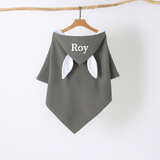 My Little Thieves Personalized Bunny Hooded Towel Organic & Adorable | Bath Towel