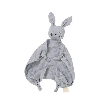 My Little Thieves Personalized Bunny Muslin Baby Comforter | Comforter