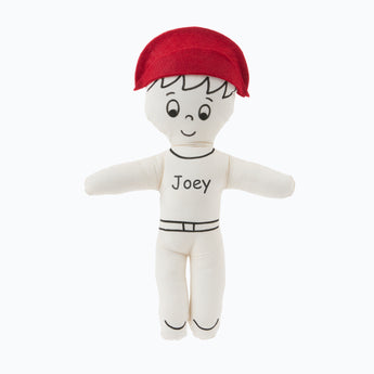My Little Thieves Personalized Canvas Boy Red Hat Diy Plushie | Party Favor