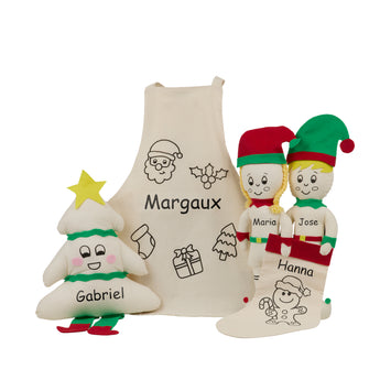 My Little Thieves Personalized Canvas Christmas Apron